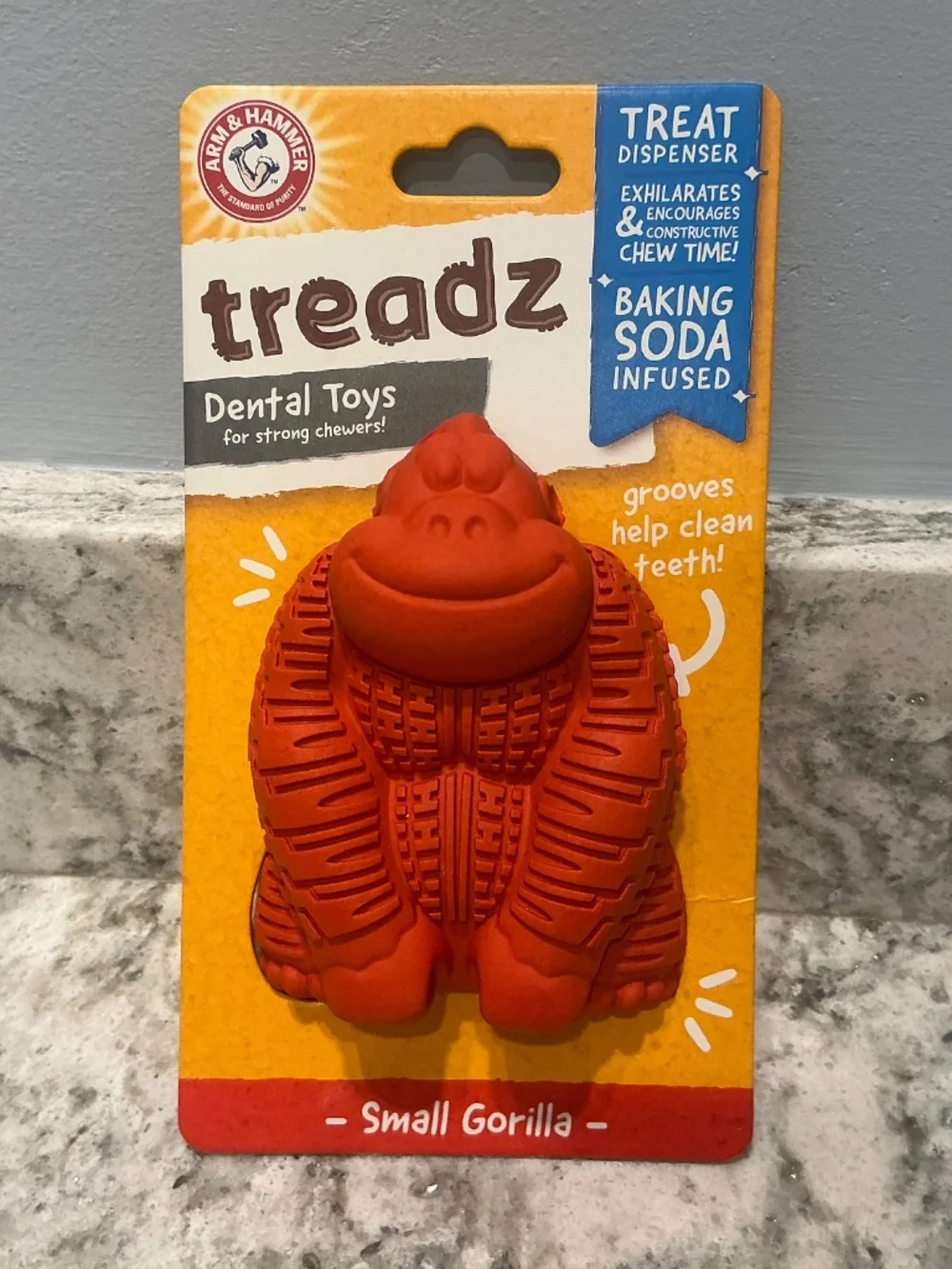 New in Package Nylabone Cheese bone Arm & Hammer Treadz Rock n Roller dog toys